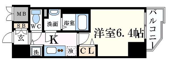 元町駅 徒歩7分 5階の物件間取画像